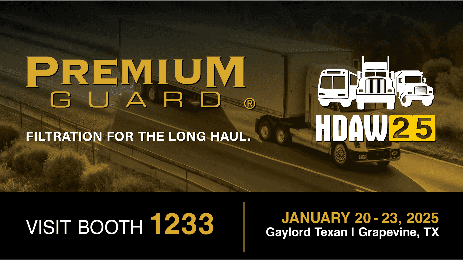 Premium Guard® to Exhibit Expanded HD Filter Program at Heavy Duty Aftermarket Week (HDAW) 2025