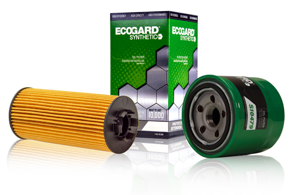 ecogard synthetic oil filters product collage